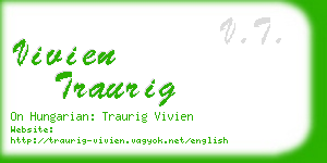 vivien traurig business card